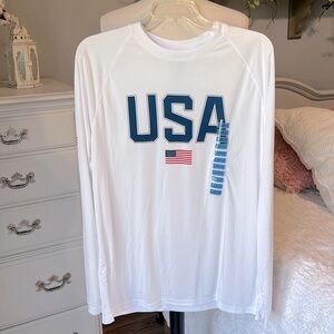USA White Sun Shirt New
